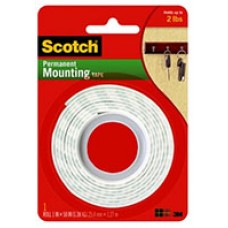 Scotch 114 Heavy Duty Mounting Tape 25.4mmx1.27m EA