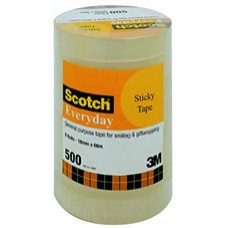 Scotch 500 Everyday Sticky Tape Tower 18mmx66mm PK 8