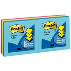 Post it Pop up Notes 76x76mm Asst Colours PK 6