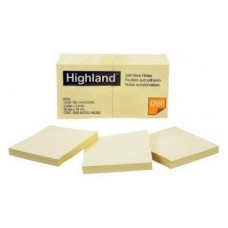 Notes Highland 76 x 76 Yellow 6549 PK 12