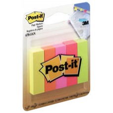 Post it Page Markers Neon Colours 13mm 6705AN EA