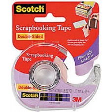 Scotch No 002 Double Sided Tape Acid Free 12mmx7.6m (EA)