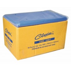 Classic Sanitary Bin Liners Blue CT 1000