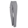 Drawstring Pants Black And White Check XLarge EA