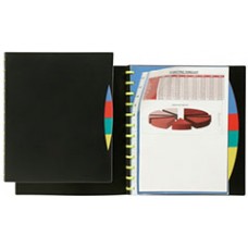 Marbig Kwik Zip Refillable Display Book w PP Dividers EA