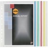 Marbig Expanding Sheet Protectors with Coloured Edges PK 10