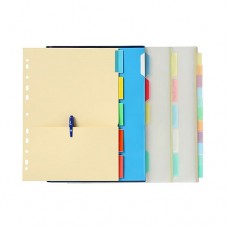 Marbig Dividers Clear Pockets PP A4 5 Tab EA