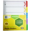 Marbig XWide Board Reinforced Dividers A4 5 Tab EA