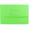 Marbig Document Wallet Green Manilla FC  (PK 50)