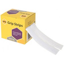 Velcro Adhesive Hook and Loop 20mm x 1800mm White (EA)