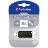 Verbatim 8Gb StoreNGo Pinstripe USB Drive Black EA