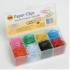 Marbig Coloured Vinyl Paper Clips 33mm PK 800