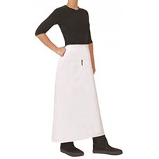 Pro Chef White Full Waist Apron w Pocket 65 35 PC 86x86cm EA