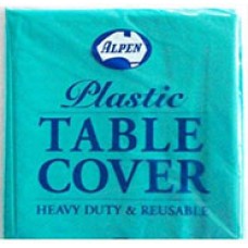 Table Cover Round Plastic Teal 213cm (EA)