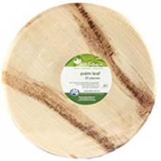 Palm Leaf Round Plate 10inch Disposable CT 100