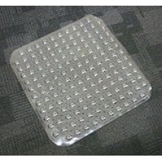 Shower Mat Anti Slip PVC Clear w Suction Cups 54x54 EA