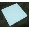 Shower Mat Anti Slip Rubber Blue w Suction Cups 54x54 EA