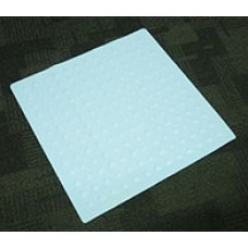 Shower Mat Anti Slip Rubber Blue w Suction Cups 54x54 EA