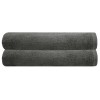 Chateau Bath Towel Charcoal 68x137cm PK 2