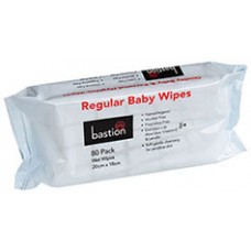 Bastion Baby Wipes 20x18cm Pks 80 CT 20