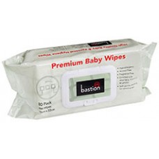 Bastion Prem Baby Wipes 20x22cm Pks 80 CT 20