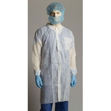 Bastion Med White Polyprop Labcoat 1 Pocket EA