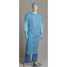 Bastion Blue Polyproplene Clinical Gown Fits All CT 100