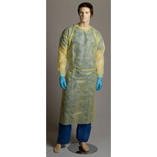 Bastion Yellow Polyproplene Isolation Gown Fits All CT 100