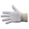 Bastion Cotton Interlock Gloves Med Knitted Cuff PK 12