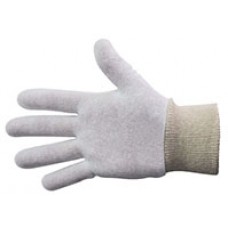 Bastion Cotton Interlock Gloves Med Knitted Cuff PK 12