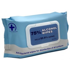 Bastion 75pc Alcohol Wipes 14x18cm Pk 80 CT 30