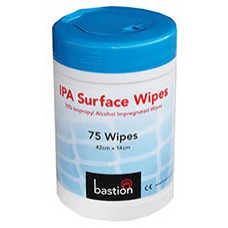 Bastion IPA Surface Wipes 70pc Iso Alcho Pk 75 Shts CT 12