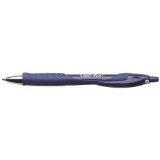 Bic Pro Plus Retractable Full Rubber Grip Med Blue BX 12