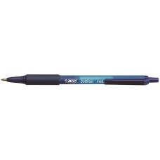 Bic Pen Soft Feel Medium Retractable Blue PK 2