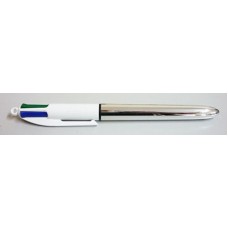 Bic Ball Pen 4 Colour Shine Silver PK 12