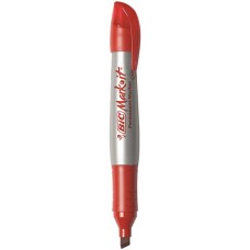 Bic Mark It Marker Grip XL Chisel Tip Red EA