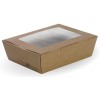 BioBoard Kraft Window Lunch Box Large 197x141x64mm CT 200