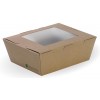 BioBoard Kraft Window Lunch Box Med 152x120x64mm CT 200