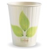 Double Wall Bio Hot Cup White Leaf 12oz SL 40