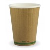 Double Wall Hot Cup Green Stripe 12oz CT 1000