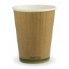 Double Wall Hot Cup Green Stripe 12oz SL 40