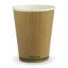 Double Wall Hot Cup Green Stripe 12oz SL 40