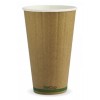 Double Wall Hot Cup Green Stripe 16oz CT 600