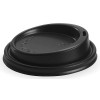 BioPak Lg Lid Black Plastic to Fit 8 12 16 20oz Cups CT 1000