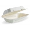 Lunch Box BioCane Clamshell White 9x6x3inch CT 250