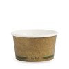 Bio Hot Cold Bowl 12oz Brown Kraft Green Stripe CT 500