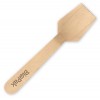 Bio Cutlery Wooden 10cm Coated Ice Cream Spoon PK 100