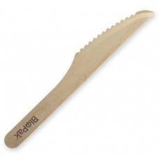 BioCutlery Wooden Knife 16cm  PK 100