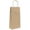 Bottle Bag Natural Double w Twist Handles CT 100