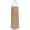 Bottle Bag Natural Single w Paper Twist Handles CT 100